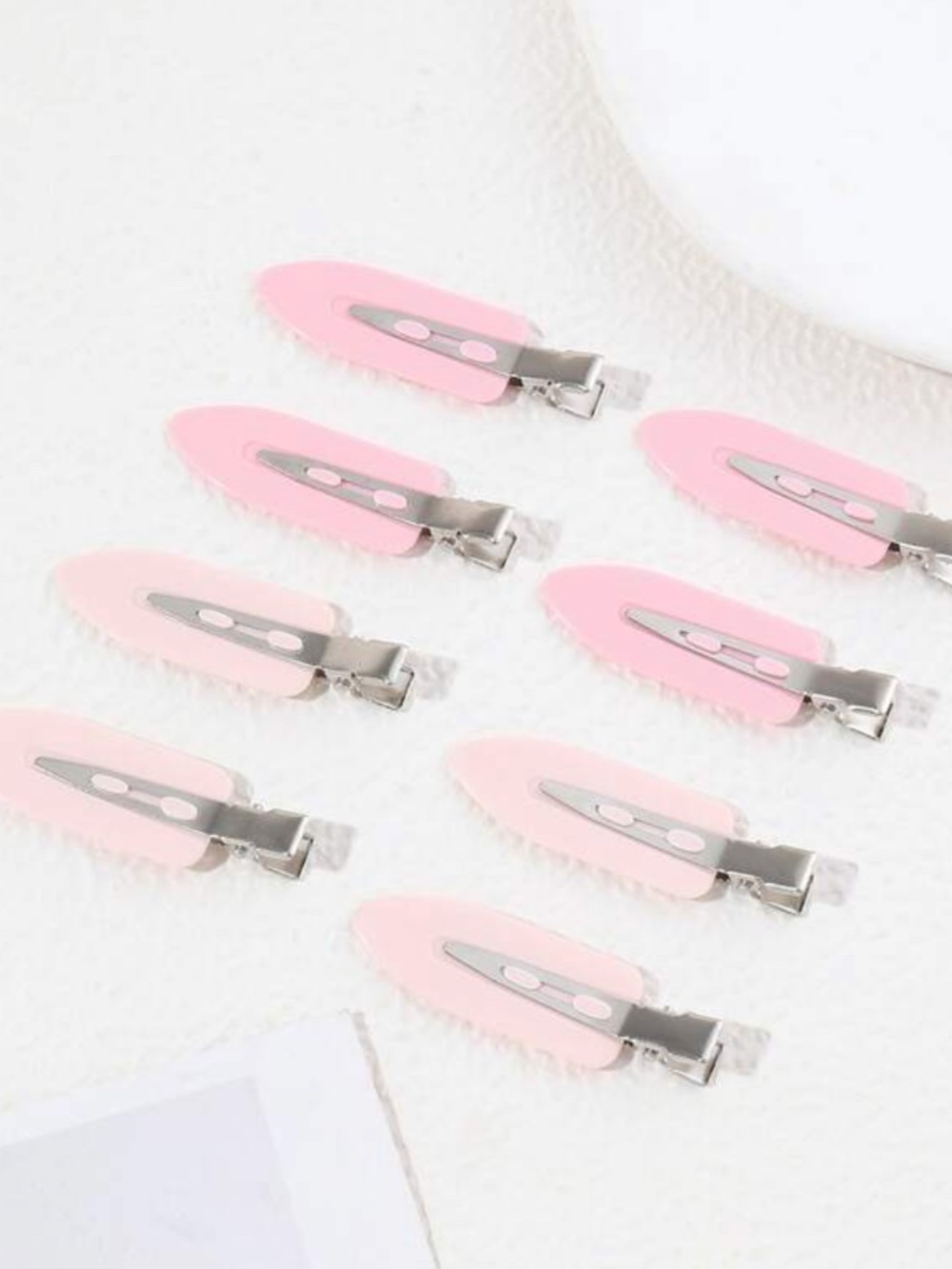 SHEIN | Pink Bend Hair Clip No Crease Hair Clips